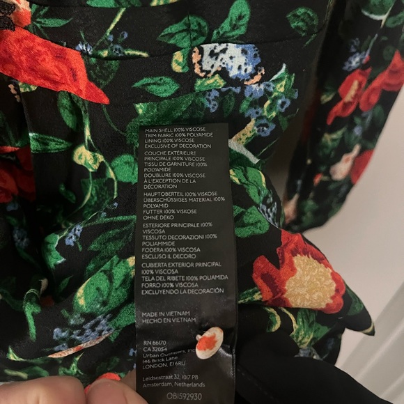 NWT Anthropologie Long Sleeve Lace Mini Dress - Picture 9 of 9